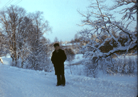П. Ф. Беликов в Козе-Ууэмыйза зимой.