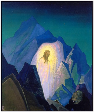 Н. К. Рерих. Христос в пустыне. 1933