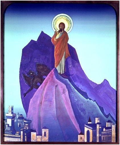 Н.К.Рерих. Искушение Христа. 1933